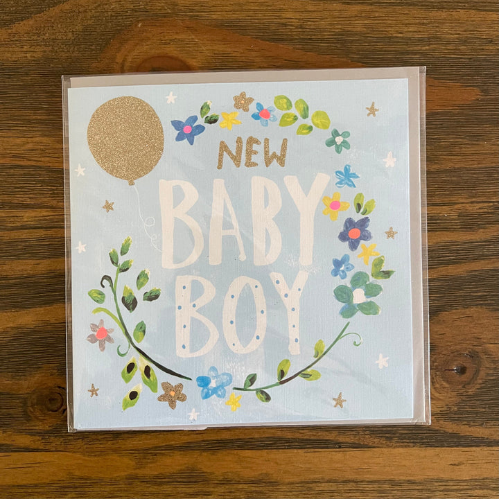 Baby Boy Card Paper Salad Greeting & Note Cards at Little Earth Nest Eco Shop