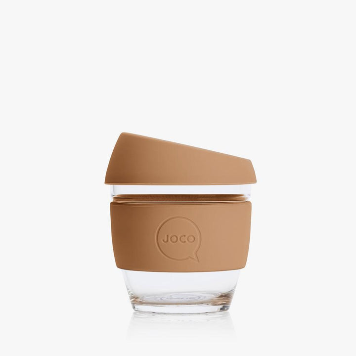 Joco Reusable Glass Cup 4oz Joco Coffee & Tea Cups Butterum at Little Earth Nest Eco Shop