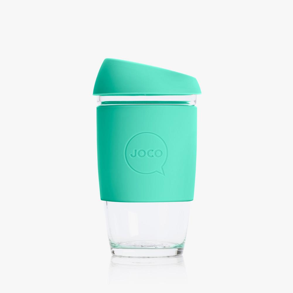 Joco Reusable Glass Cup 6oz Joco Coffee & Tea Cups Vintage Green at Little Earth Nest Eco Shop Geelong Online Store Australia