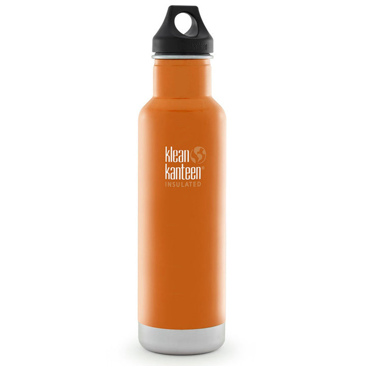 Klean Kanteen Stainless Steel Insulated Classic Water Bottle Klean Kanteen Water Bottles 592ml 20oz / Canyon Orange at Little Earth Nest Eco Shop
