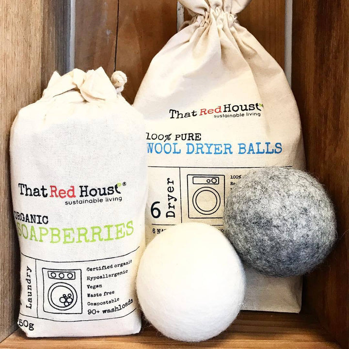 That Red House Wool Dryer Balls That Red House Household Cleaning Supplies at Little Earth Nest Eco Shop